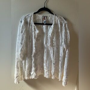 Johnny Was Embroidered Lace Jacket